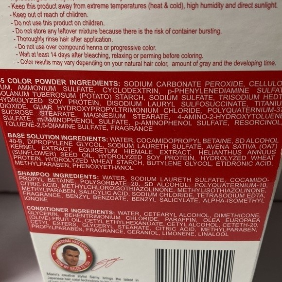 Samy Fat Foam Hair Color G5 Medium Golden Brown 2 Boxes Discontinued - Picture 6 of 14